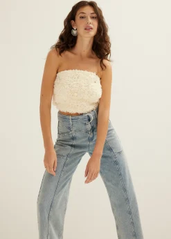 Bandeau top rose