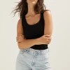 Basic singlet breed met kant