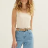 Basic singlet breed met kant