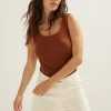 Basic singlet breed met kant