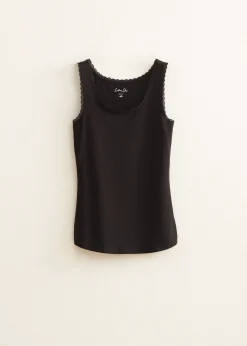 Basic singlet breed met kant