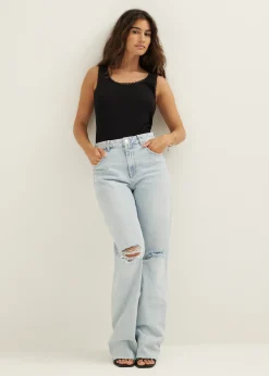 Basic singlet breed met kant
