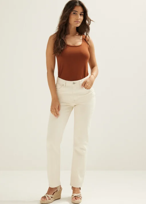 Basic singlet breed met kant