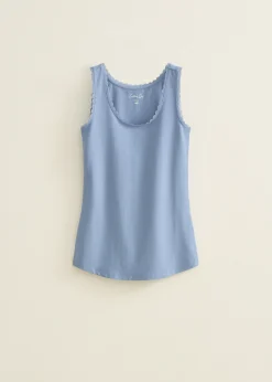 Basic singlet breed met kant