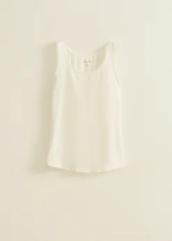 Basic singlet breed met kant