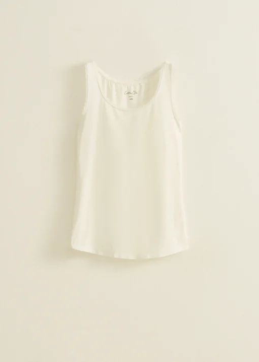 Basic singlet breed met kant