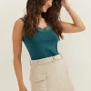 Basic singlet met kant detail