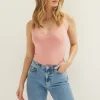 Basic singlet met kant detail