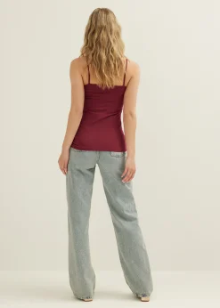 Basic singlet met kant detail