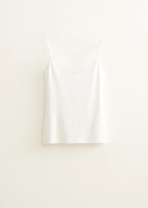 Basic singlet met kant detail