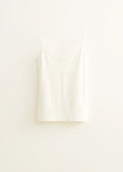 Basic singlet met kant detail