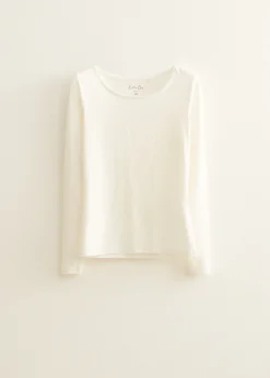 Basic top met lange mouwen