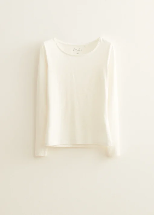 Basic top met lange mouwen