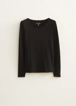 Basic top met lange mouwen