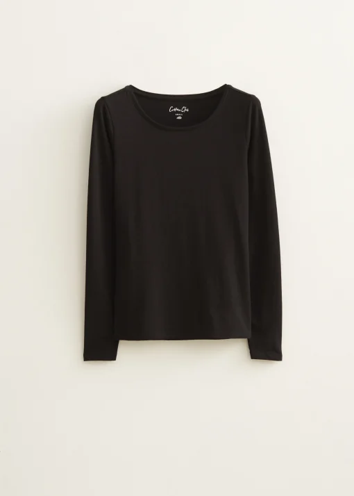 Basic top met lange mouwen