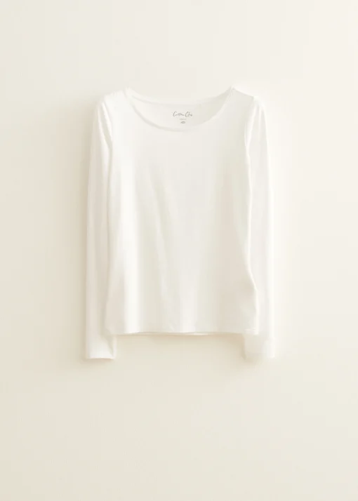 Basic top met lange mouwen