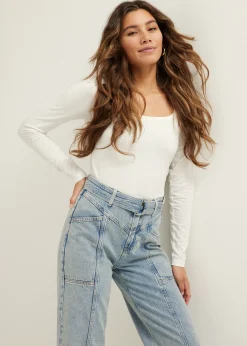 Basic t-shirt lange mouw