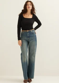 Basic t-shirt lange mouw