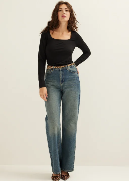 Basic t-shirt lange mouw