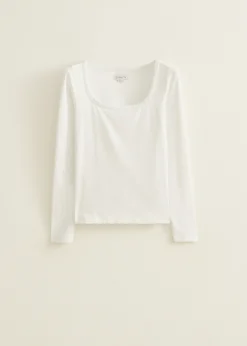Basic t-shirt lange mouw