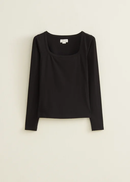Basic t-shirt lange mouw