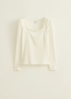 Basic t-shirt lange mouw