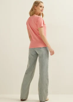 basic t-shirt met v-hals