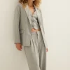 Blazer met krijtstreep
