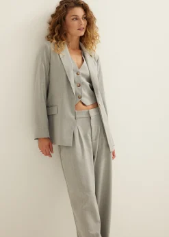 Blazer met krijtstreep