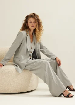 Blazer met krijtstreep