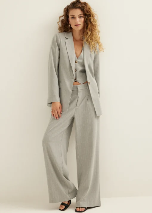 Blazer met krijtstreep