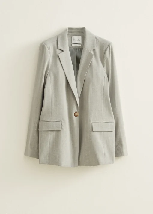 Blazer met krijtstreep