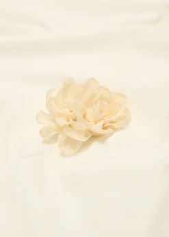 Bloemen broche met lurex