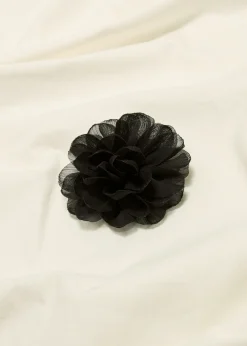 Bloemen broche met lurex