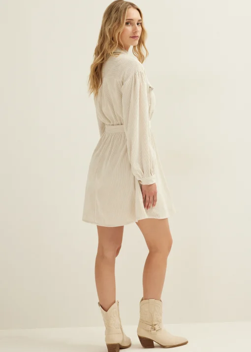 Blouse jurk van corduroy