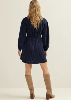 Blouse jurk van corduroy