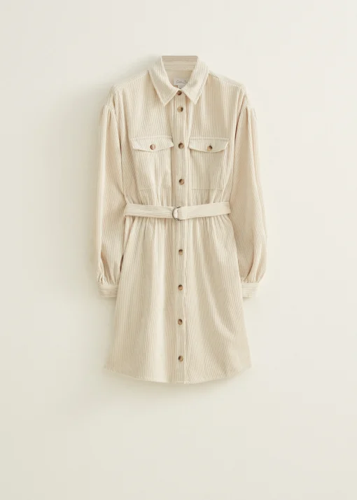 Blouse jurk van corduroy