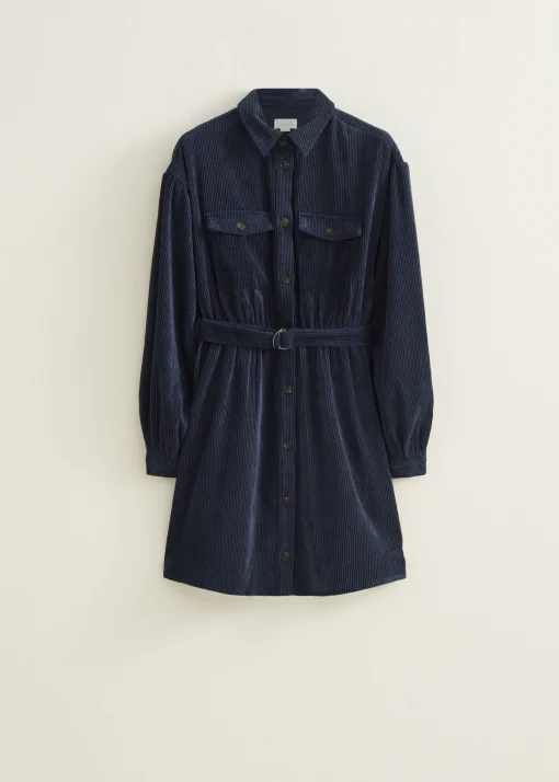 Blouse jurk van corduroy