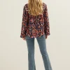 Blouse met all-over print