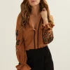 Blouse met borduurwerk