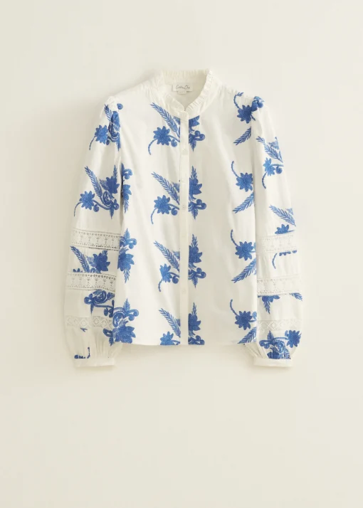Blouse met borduurwerk
