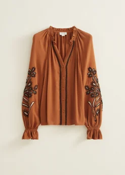 Blouse met borduurwerk