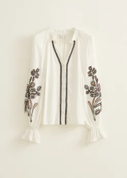 Blouse met borduurwerk