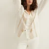 Blouse met geborduurde details