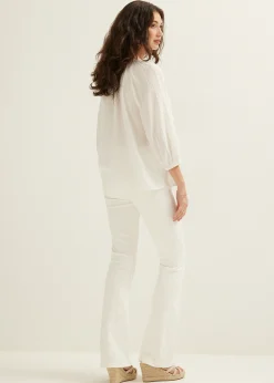 Blouse met geborduurde details