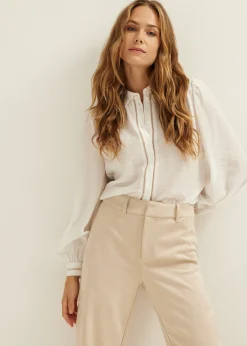 Blouse met lurex details