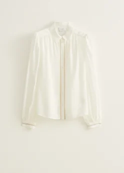 Blouse met lurex details