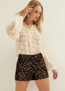 Blouse met pintuck details