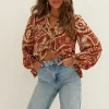 Blouse met print