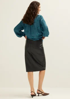 Blouse met satijn look